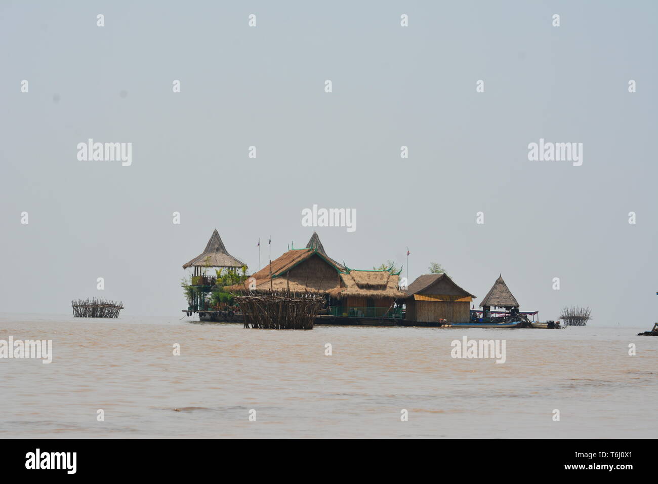 Tonlé Sap - esplorare il lago e la vita ci Foto Stock