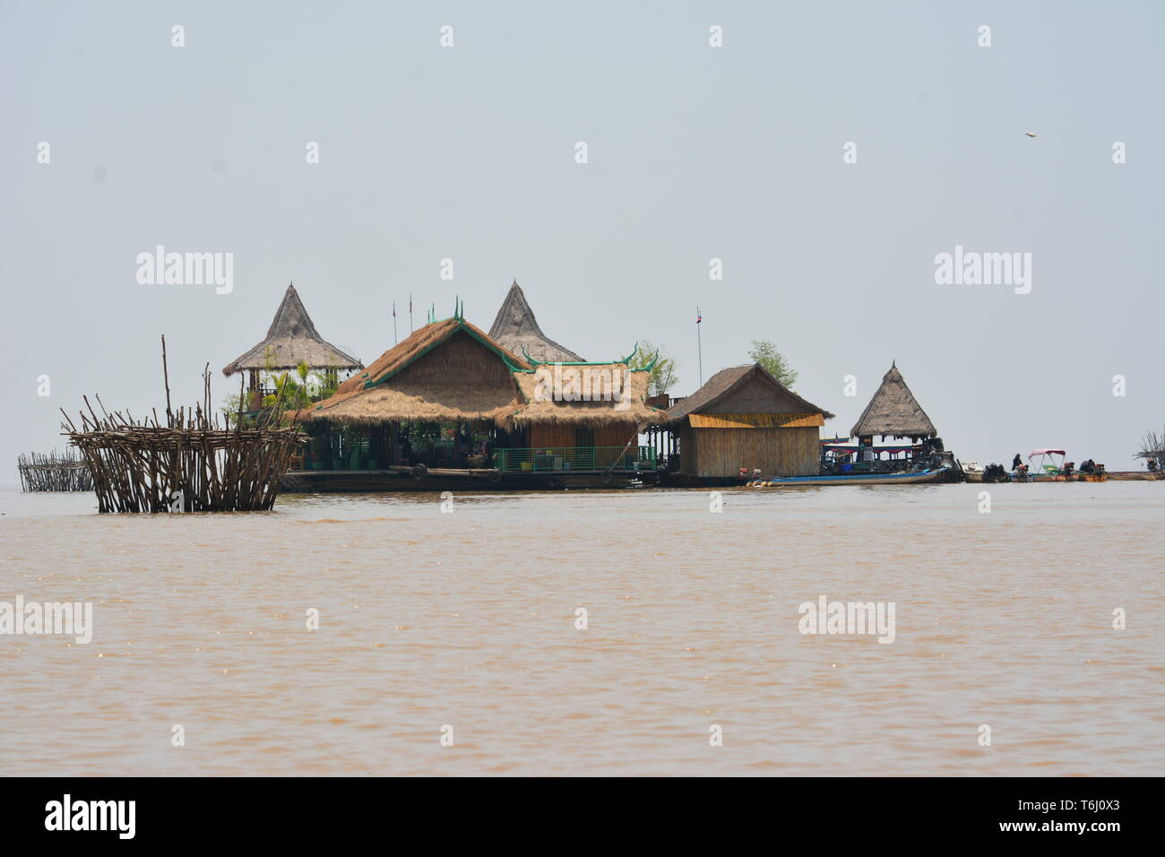 Tonlé Sap - esplorare il lago e la vita ci Foto Stock