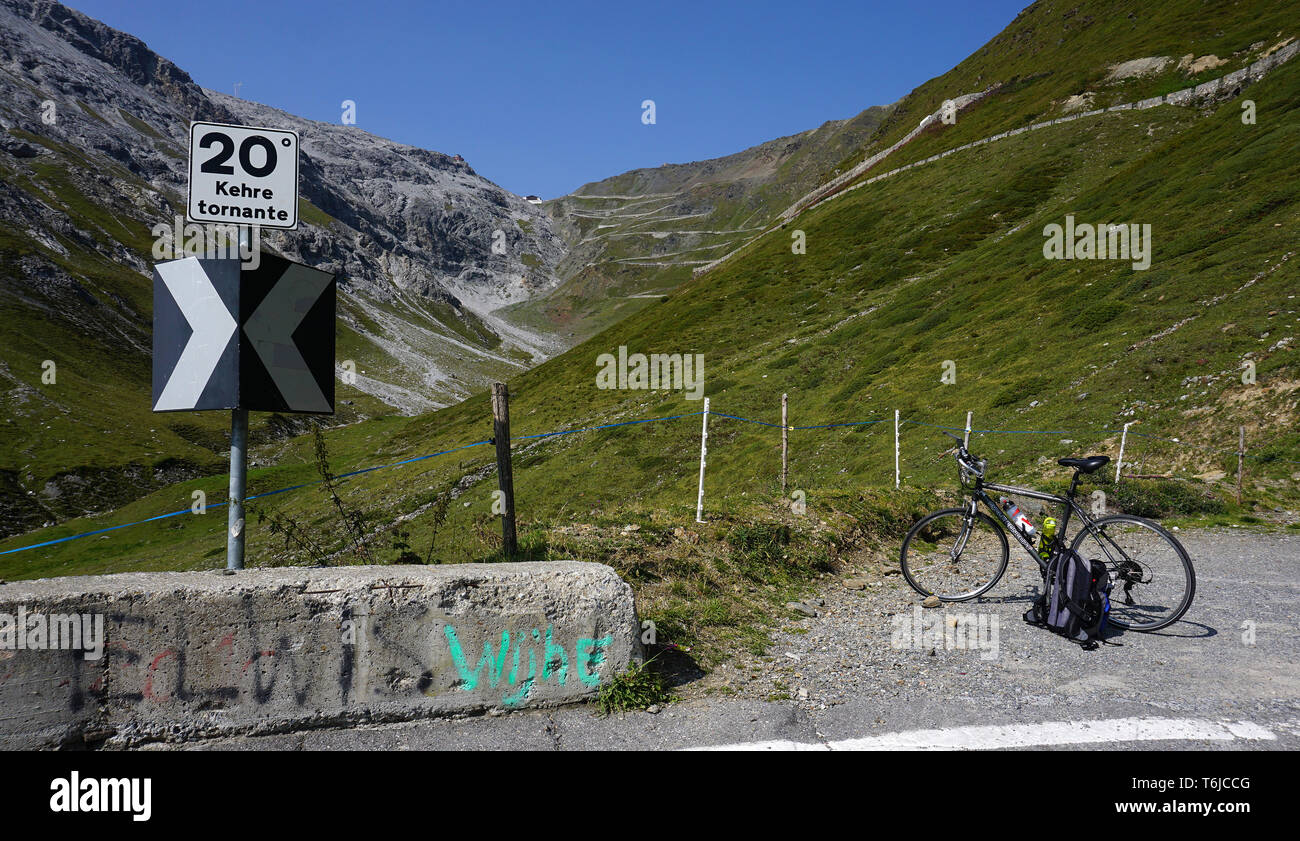 Stilfser Joch - Passo dello Stelvio, Alto Adige, Italia Foto Stock
