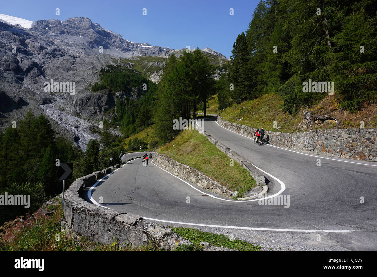 Stilfser Joch - Passo dello Stelvio, Alto Adige, Italia Foto Stock