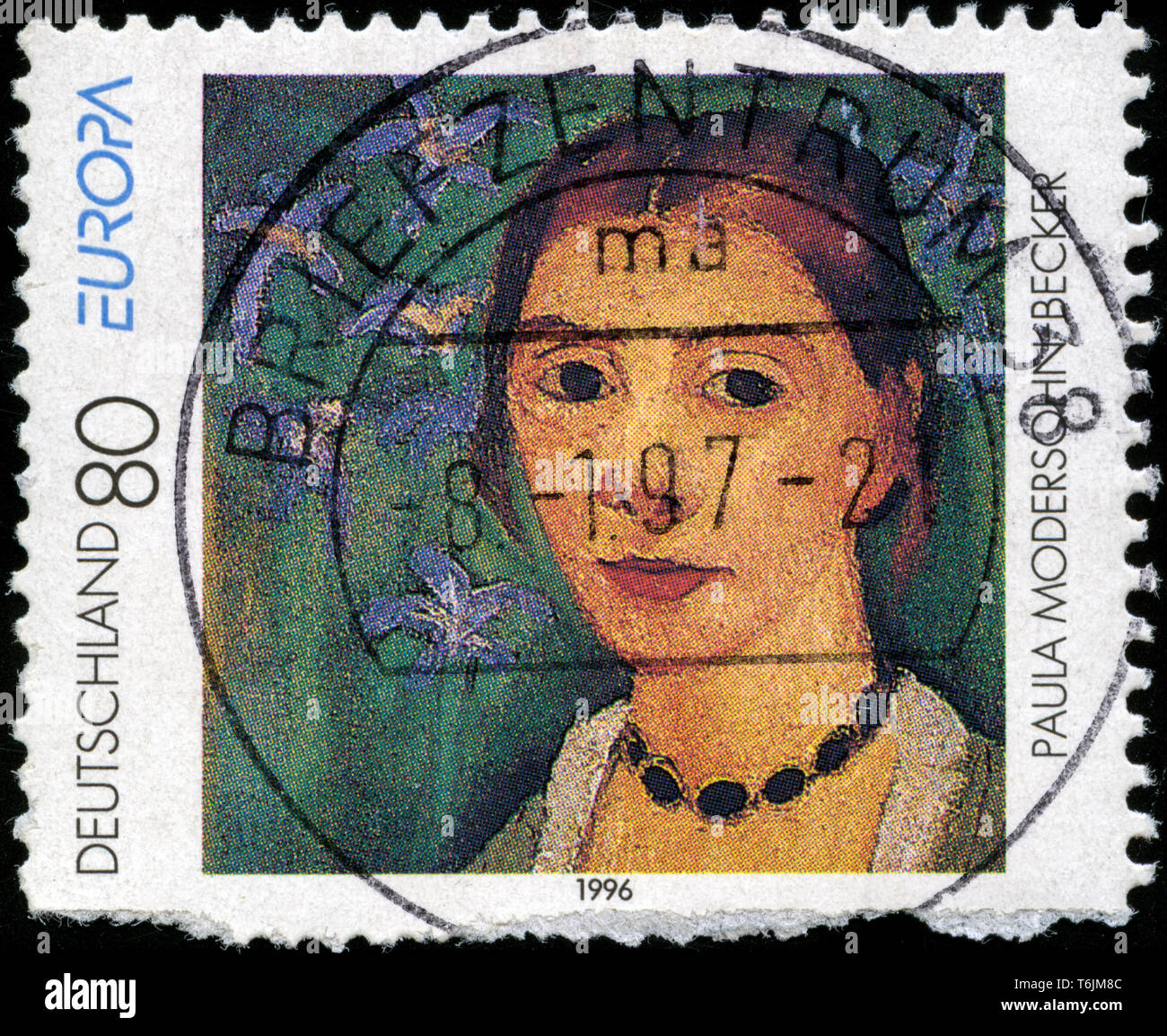 Francobollo dalla Repubblica federale di Germania in Europa (C.E.P.T.) 1996 - donne famose serie Foto Stock