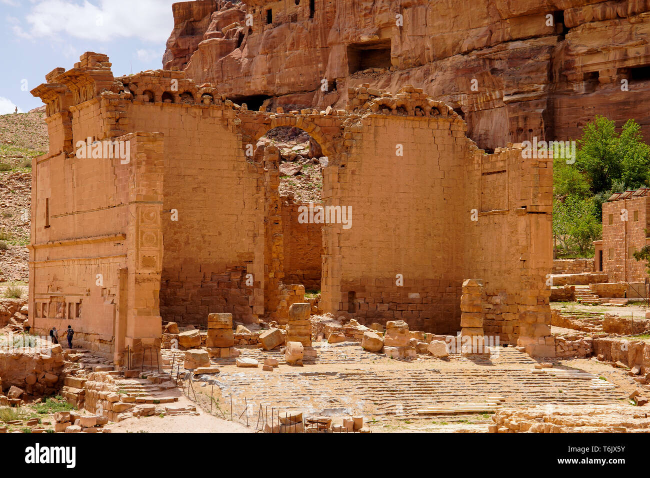 Qasr el Bint, il tempio di Dushares, c. 9 E.V. - 40 C.E., Petra, Giordania. Foto Stock