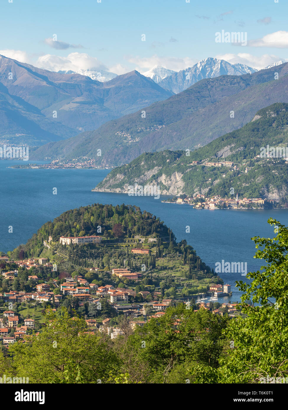 Paesaggio di Bellagio Lago di Como Lombardia Italia © Fabrizio Malisan Fotografia Foto Stock