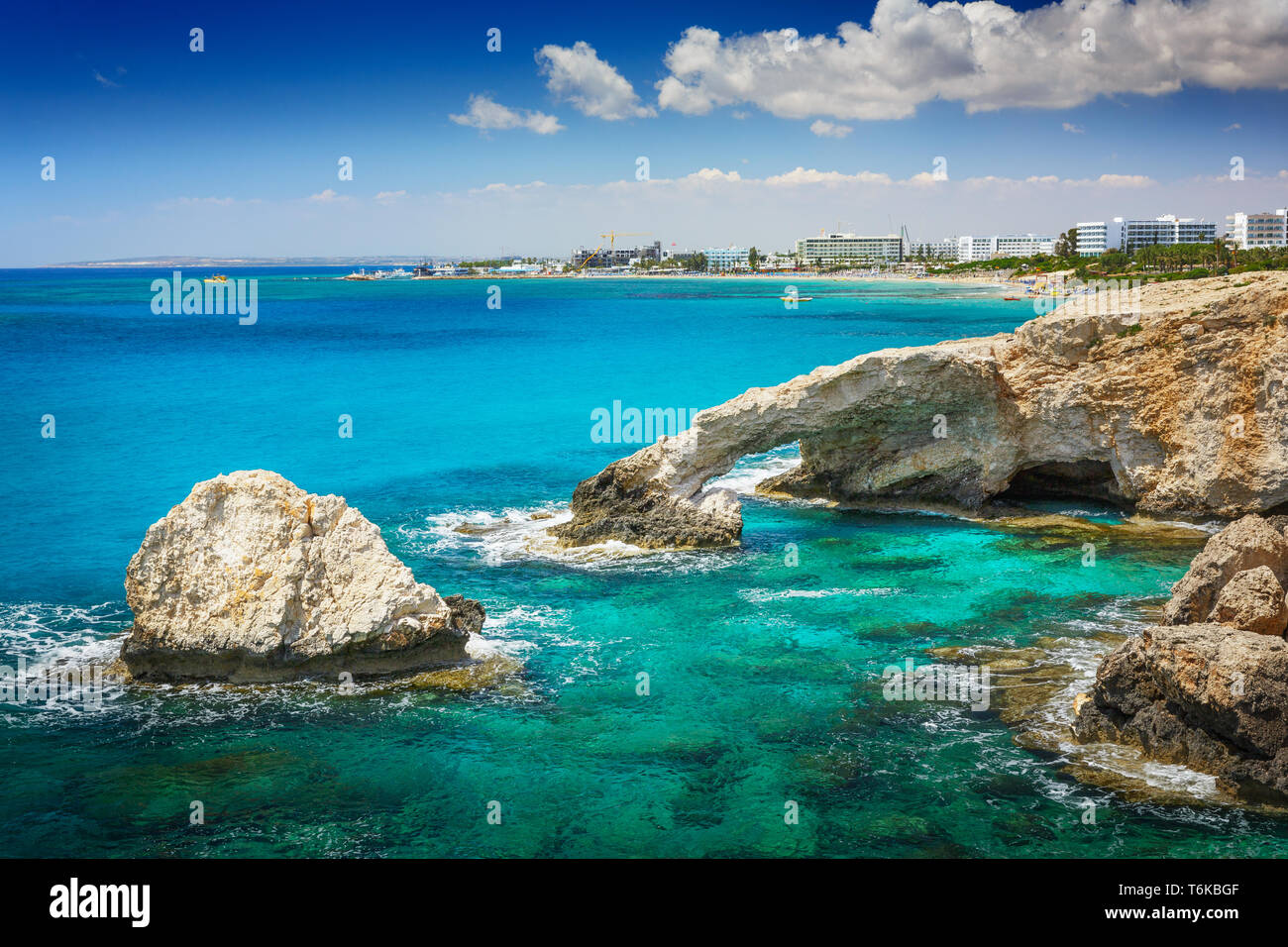 Gli amanti del ponte in prossimità di Ayia Napa, Cipro Foto Stock