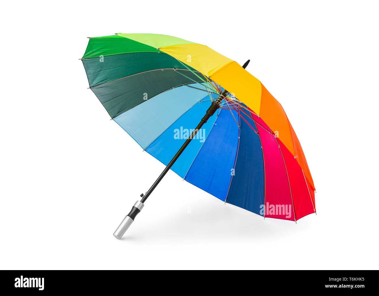 Ombrello coloratissimo Foto Stock