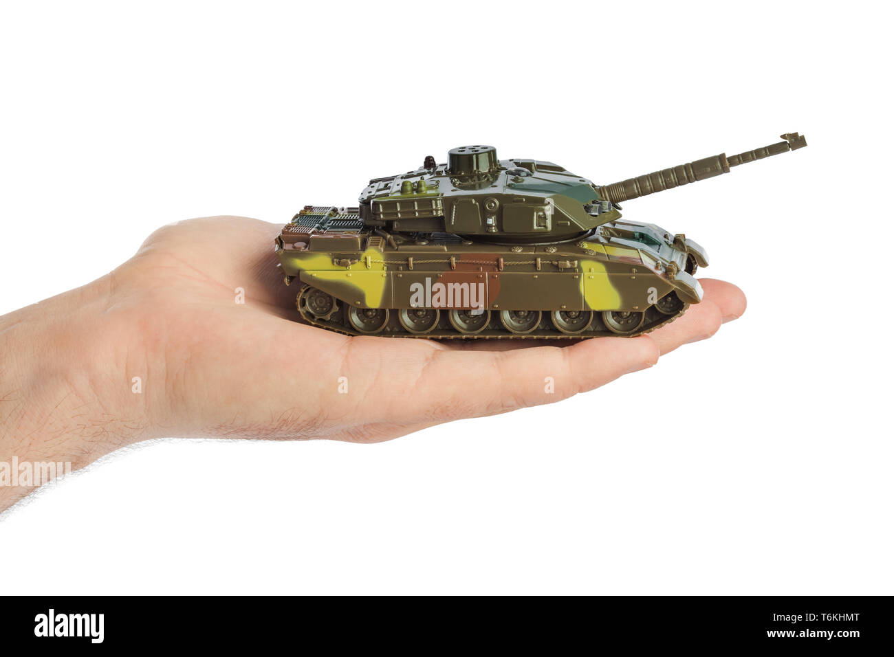 Mano con panzer Foto Stock