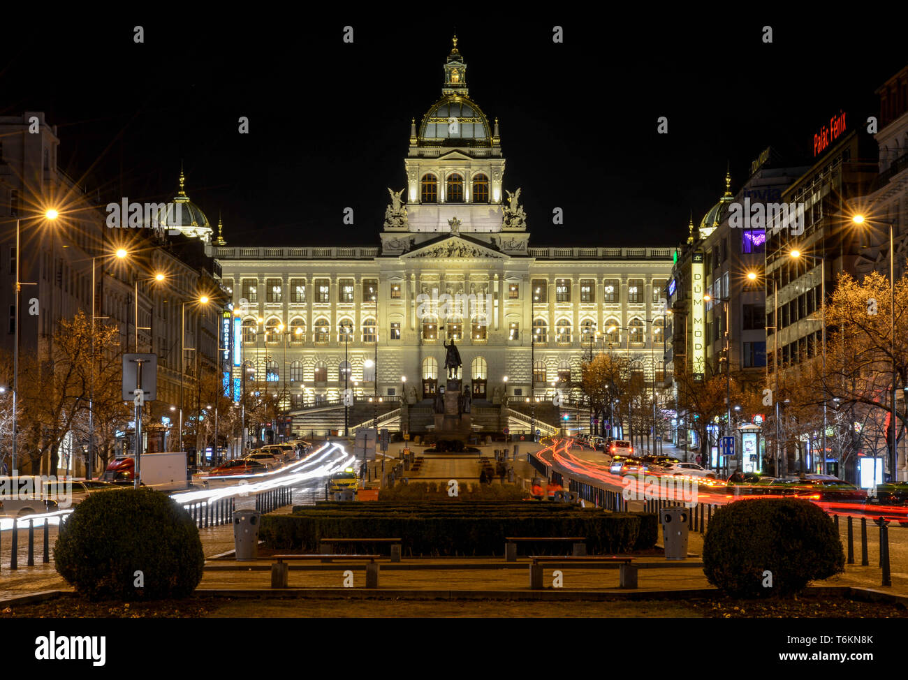 Praga, Repubblica Ceca Narodni muzeum Foto Stock