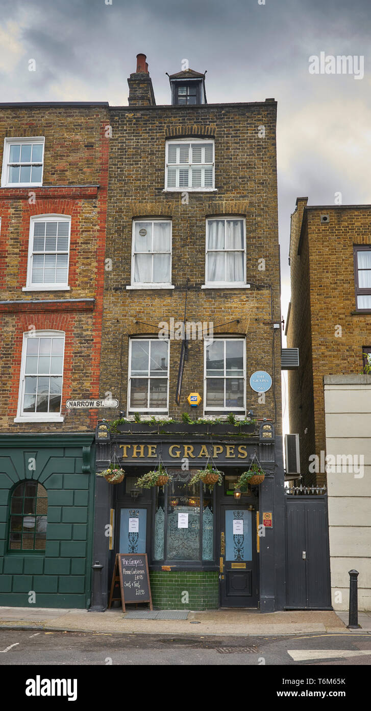 il pub grapes limehouse london pub Foto Stock