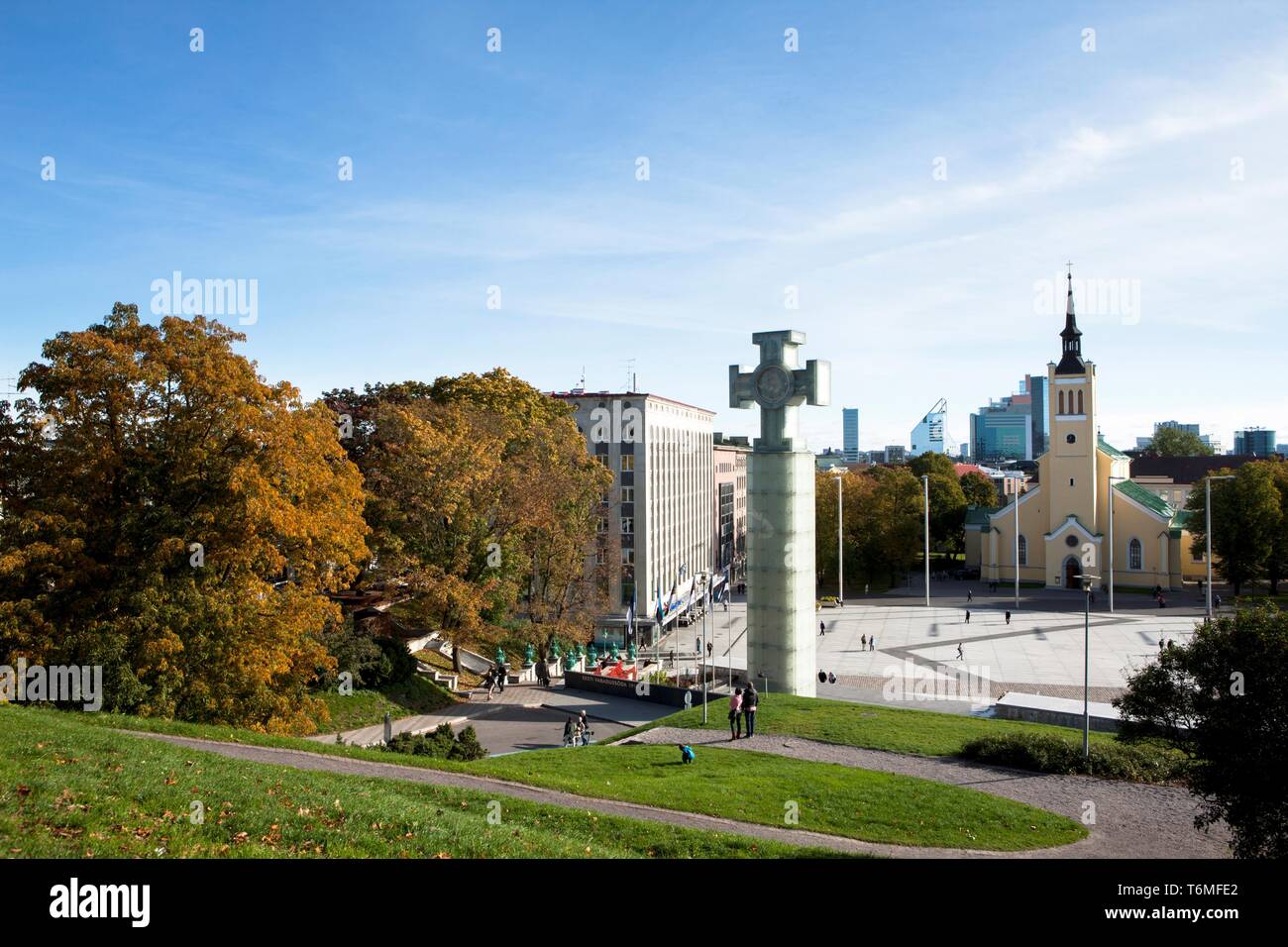 Il monumento dedicato alla guerra di indipendenza di Tallinn Foto Stock