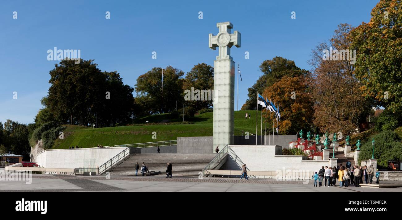 Il monumento dedicato alla guerra di indipendenza di Tallinn Foto Stock