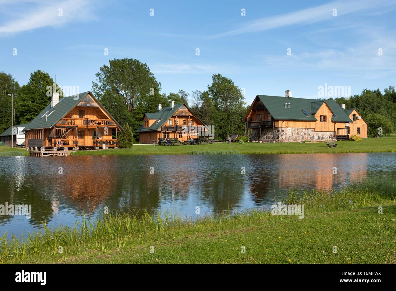 Turismo Setomaa farm, MeremÃ¤e, Southern Estonia Foto Stock