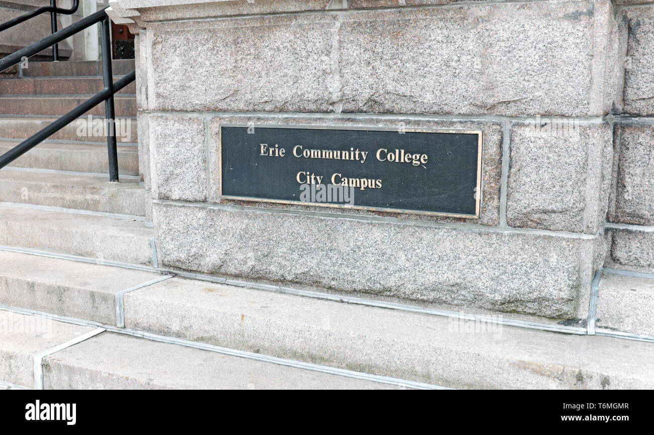 Erie Community College City Campus nel centro di Buffalo, New York, Stati Uniti. Foto Stock