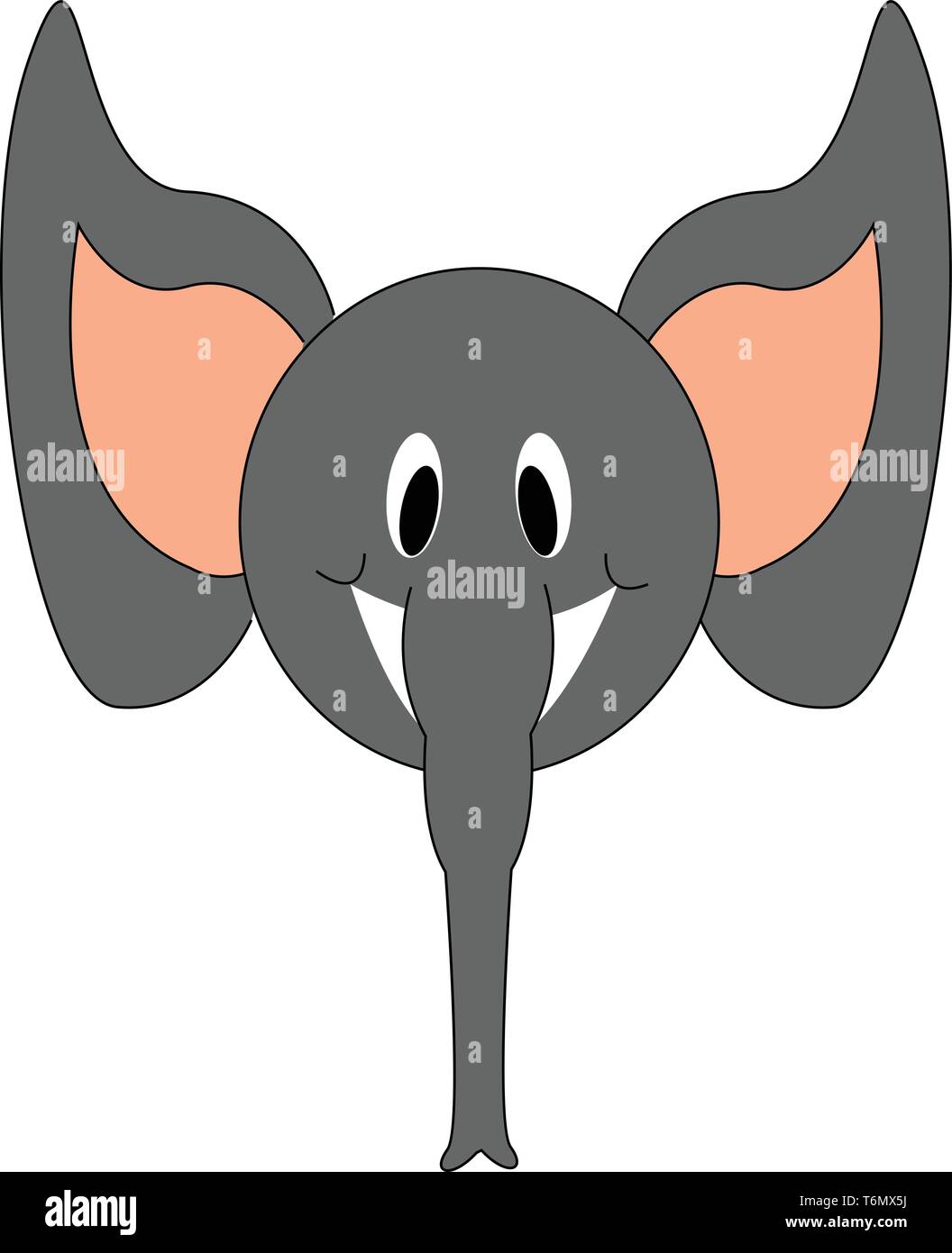 Cartoon elephant illustrazione vettoriale Illustrazione Vettoriale