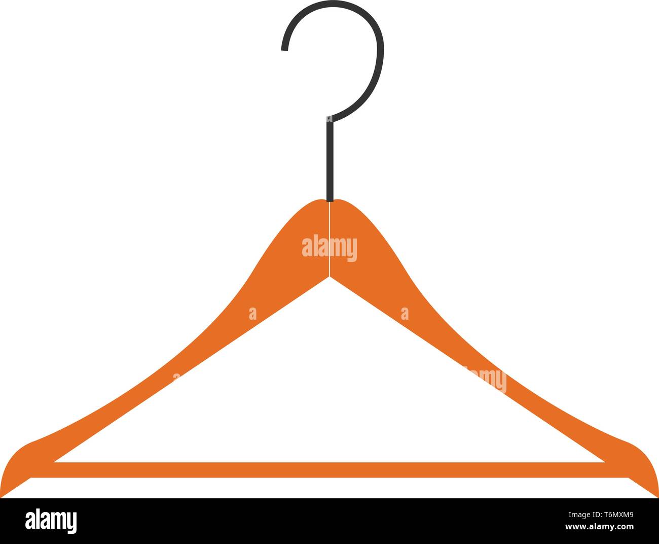 Gruccia in legno illustrazione vettoriale Illustrazione Vettoriale