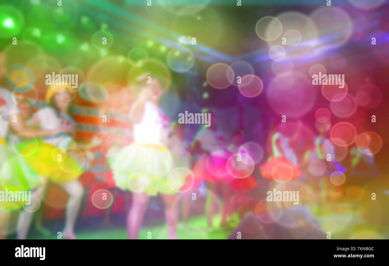 Sfondo sfocato concerto di intrattenimento Foto Stock