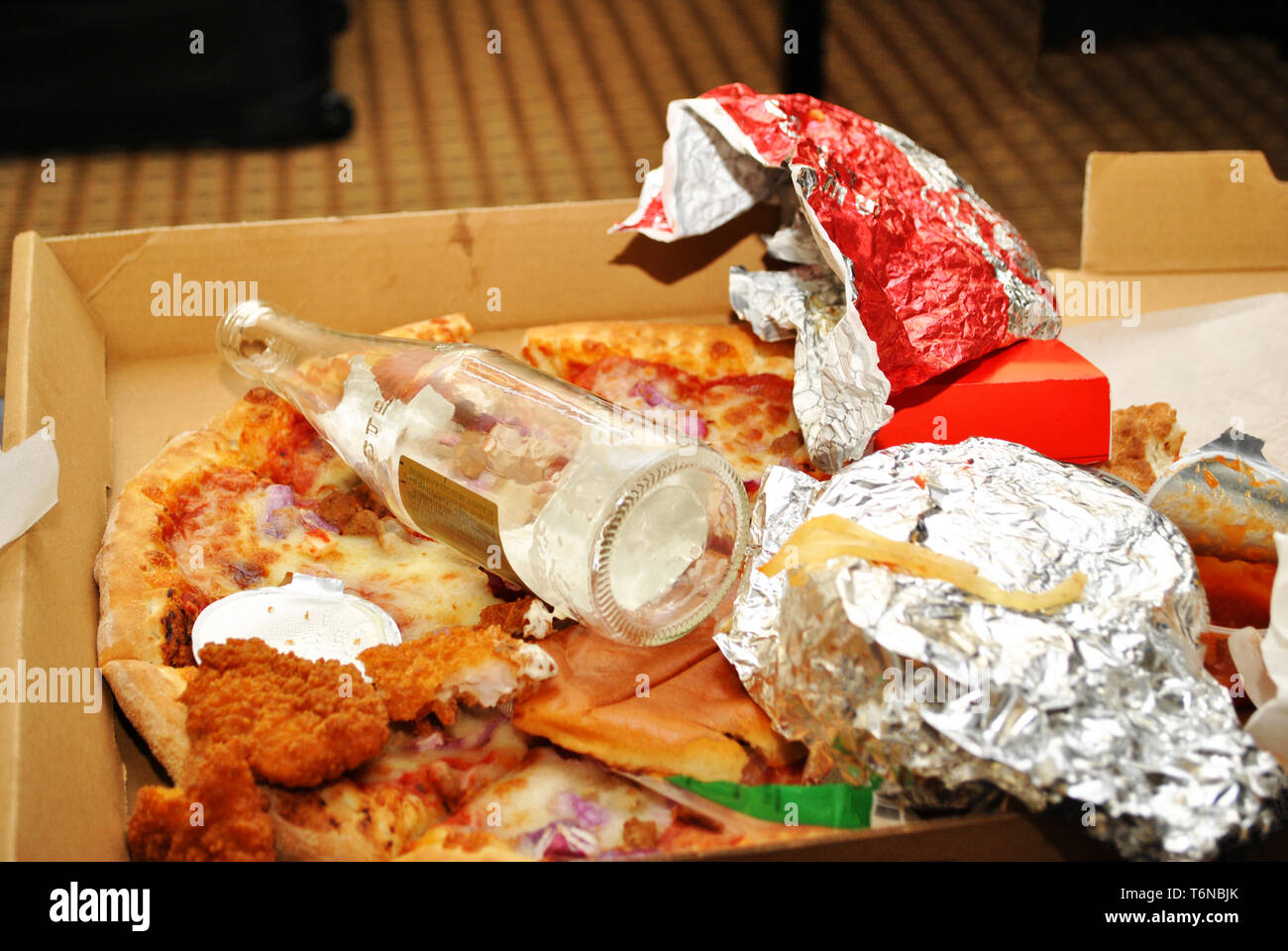 Il cibo spazzatura Garbage Foto Stock