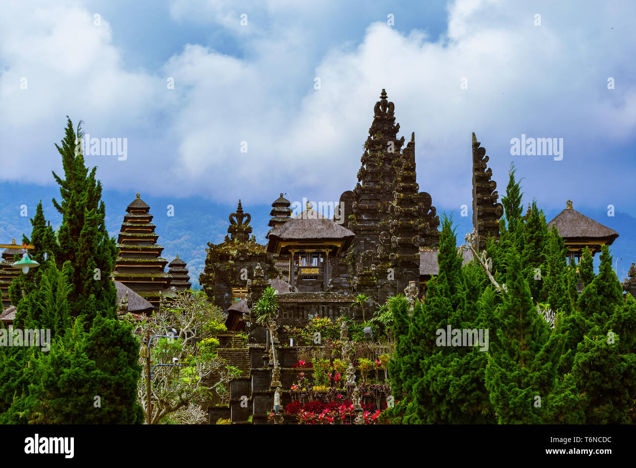 Pura Besakih temple - isola di Bali Indonesia Foto Stock