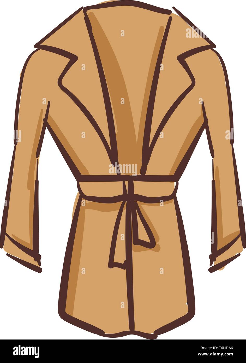 Un confortevole da indossare le donne cappotto per battere il vettore a freddo il colore di disegno o illustrazione Illustrazione Vettoriale