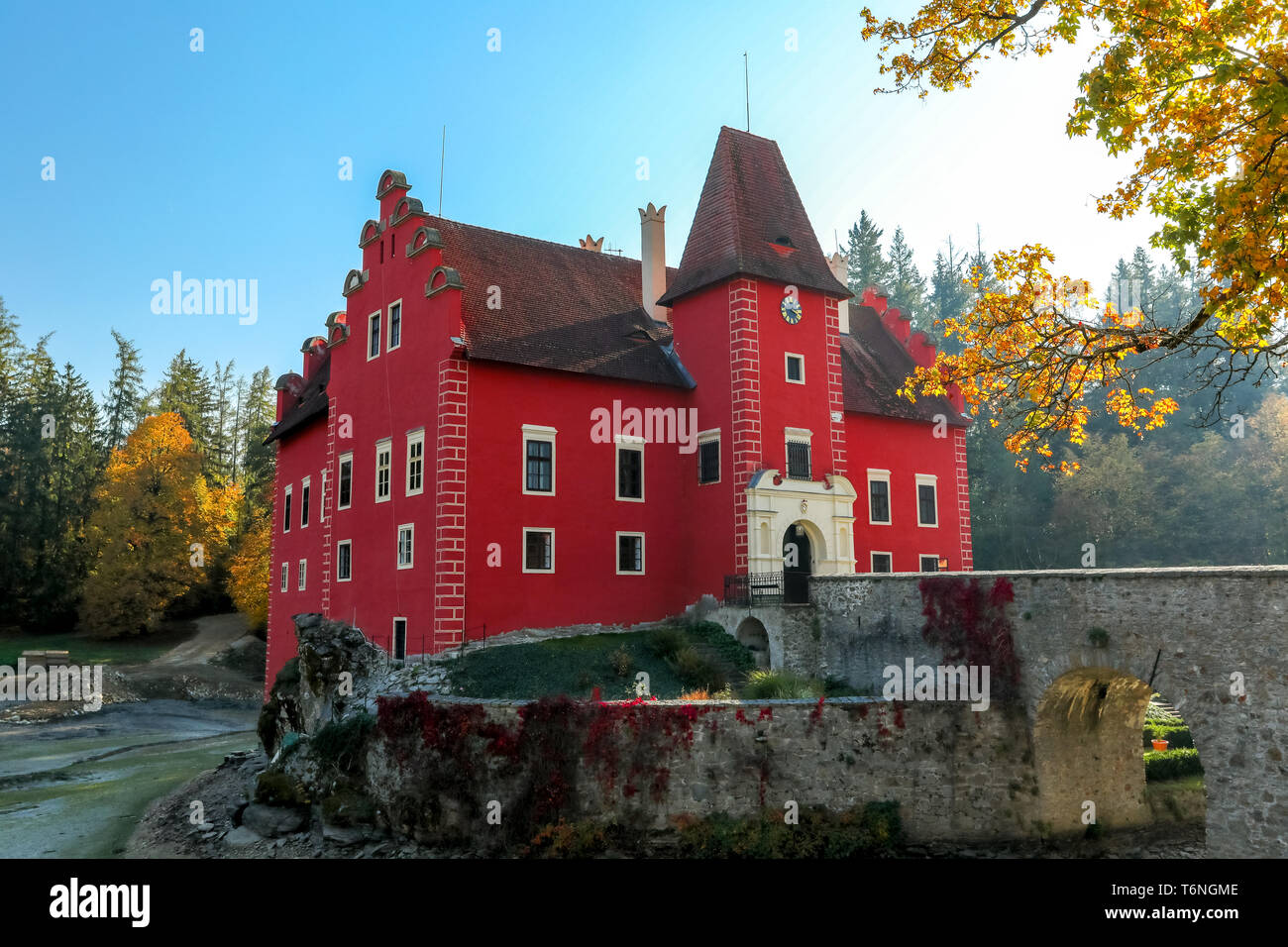 Cervena Lhota Castello nella Repubblica Ceca Foto Stock