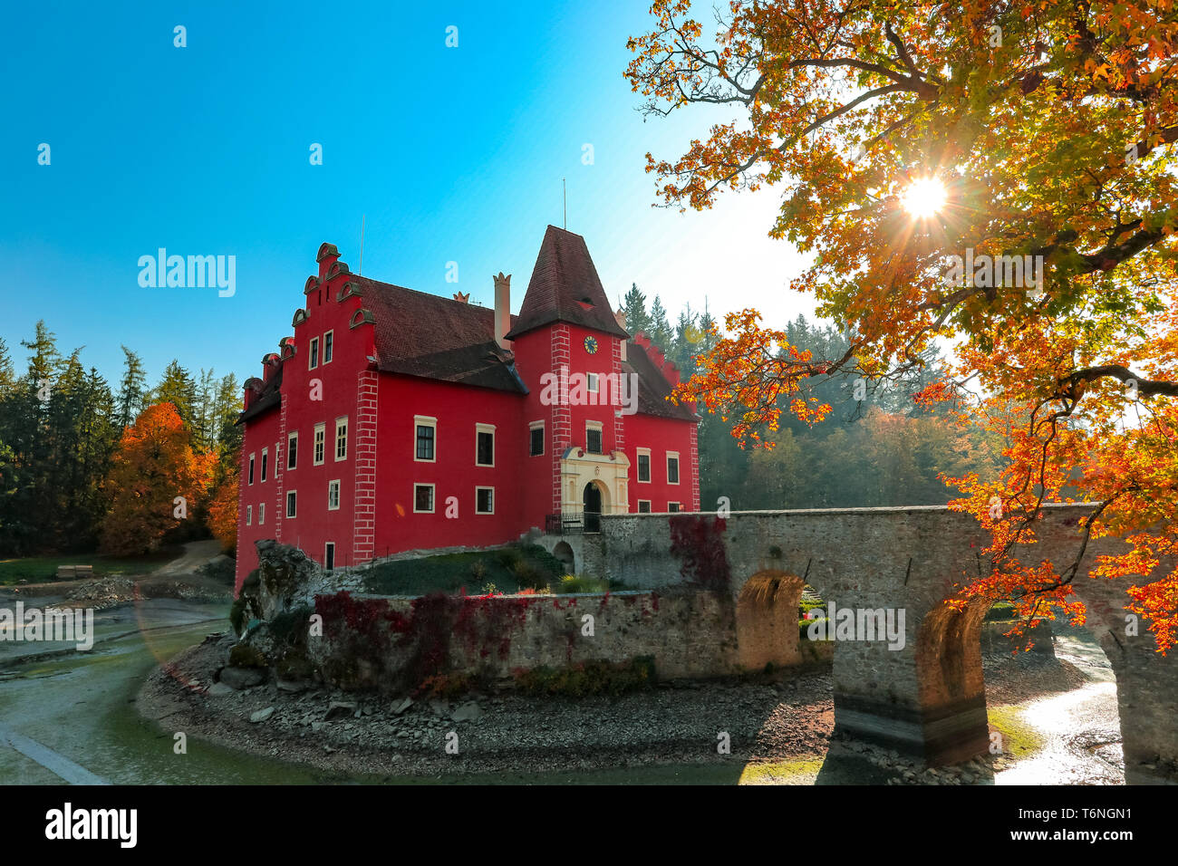 Cervena Lhota Castello nella Repubblica Ceca Foto Stock