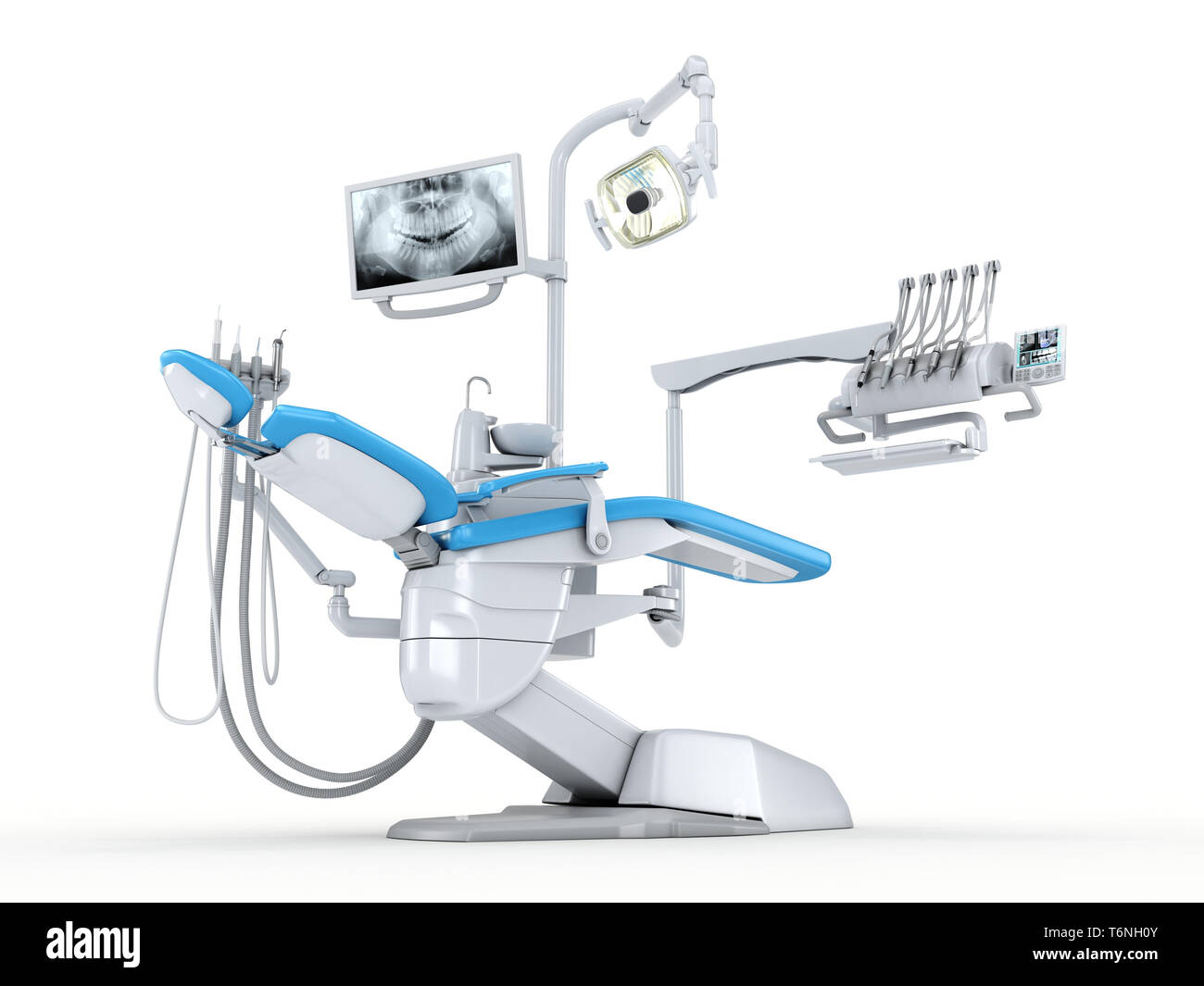 3D rendering moderno sedia dentale Foto Stock