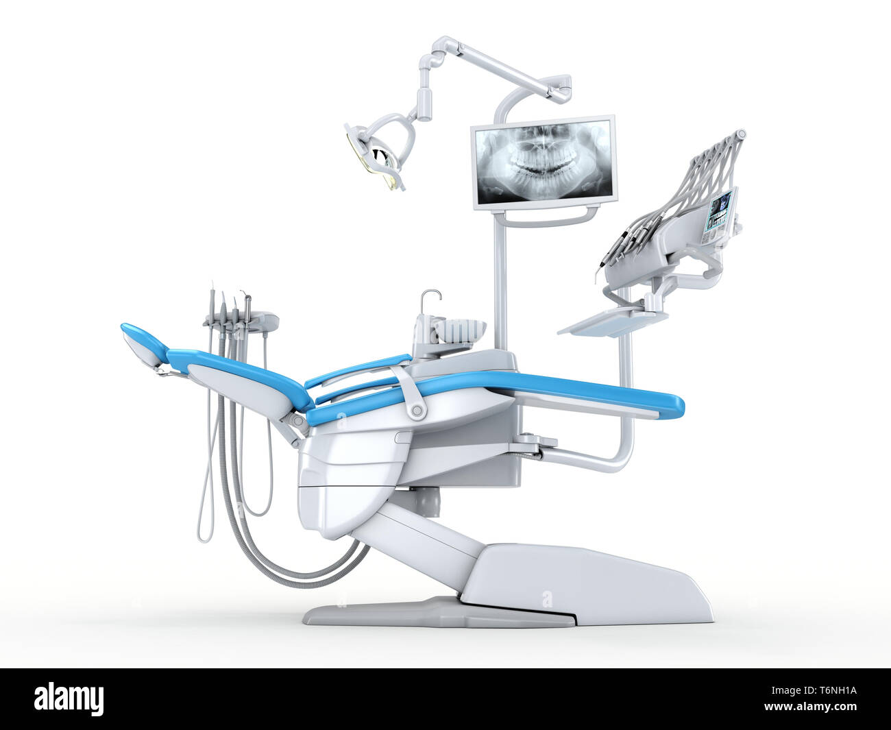 3D rendering moderno sedia dentale Foto Stock