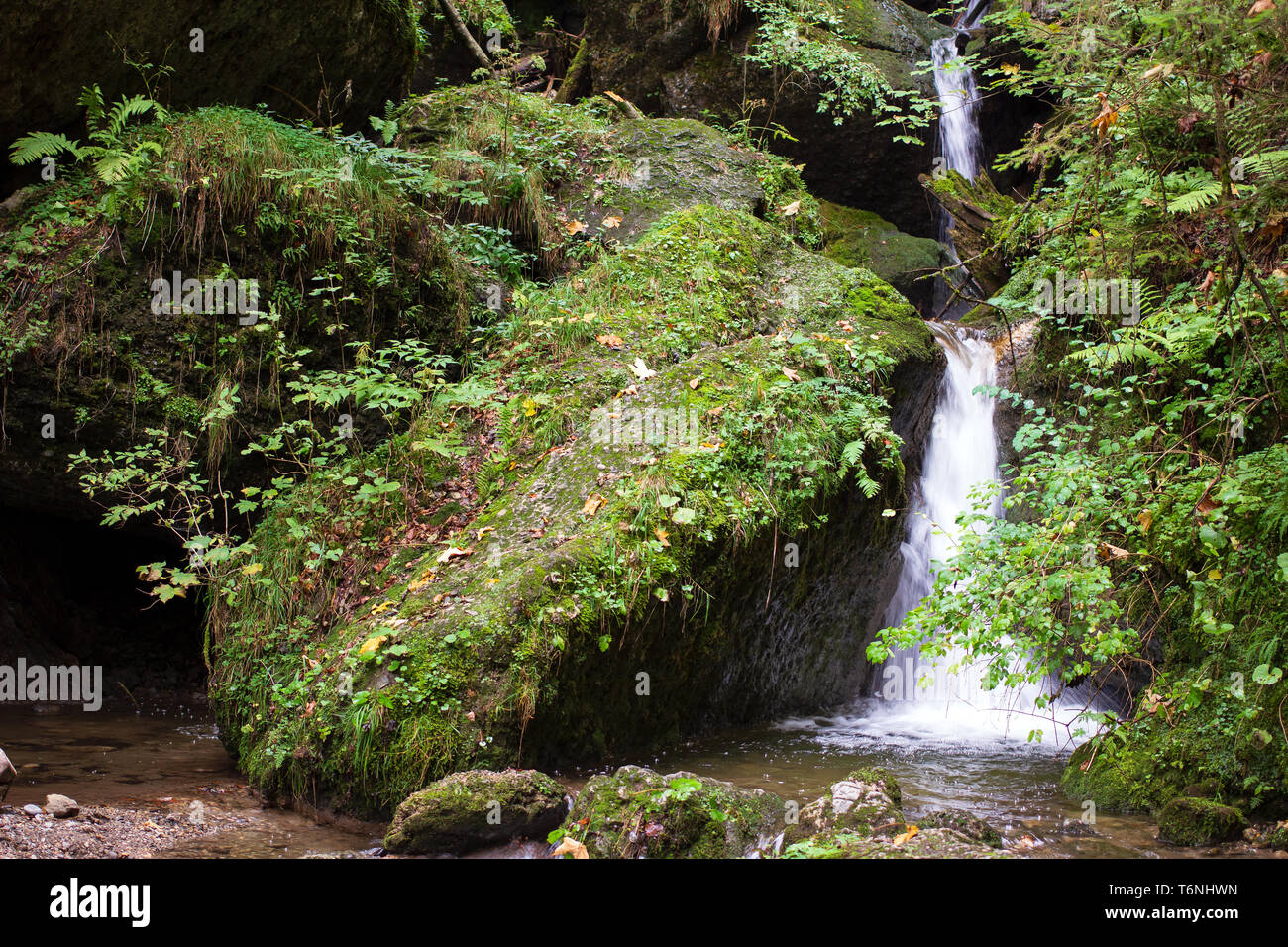 Cascata bavarese 001. Germania Foto Stock