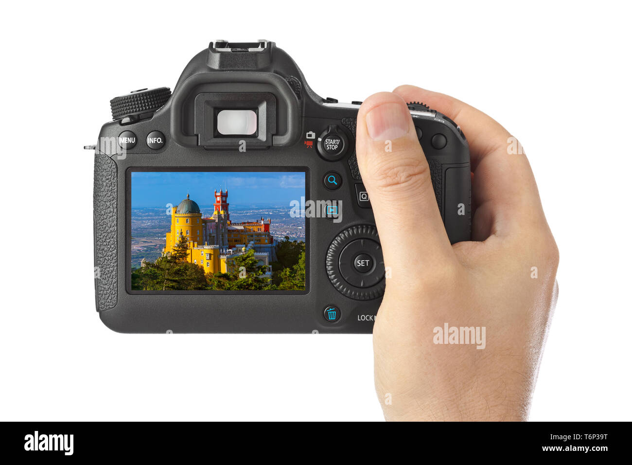 Fotocamera e pena nel Palazzo di Sintra - Portogallo (foto) Foto Stock