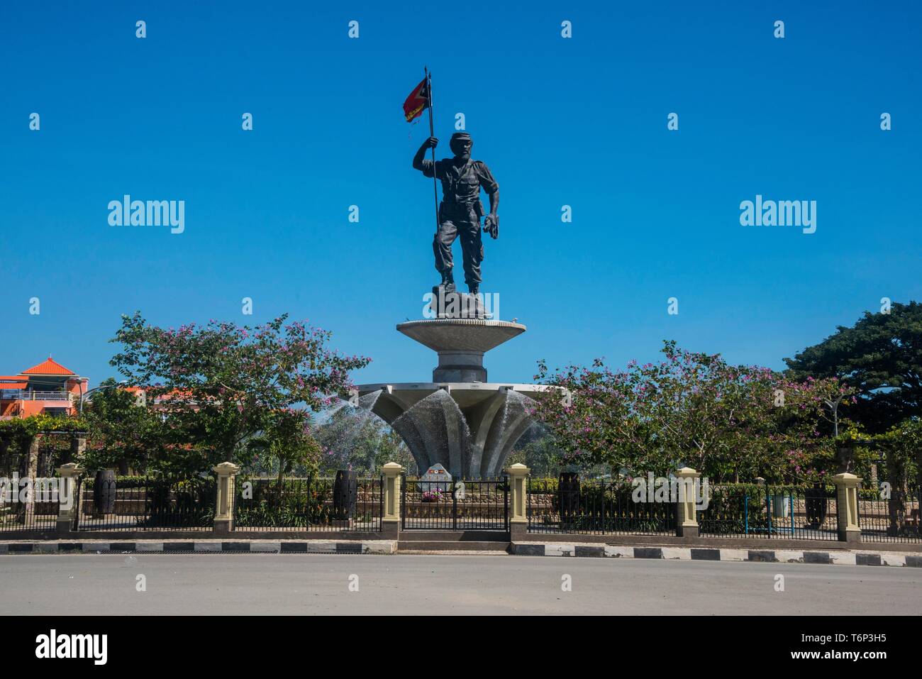 Nicolau Lobato monumento, Dili, Timor orientale Foto Stock
