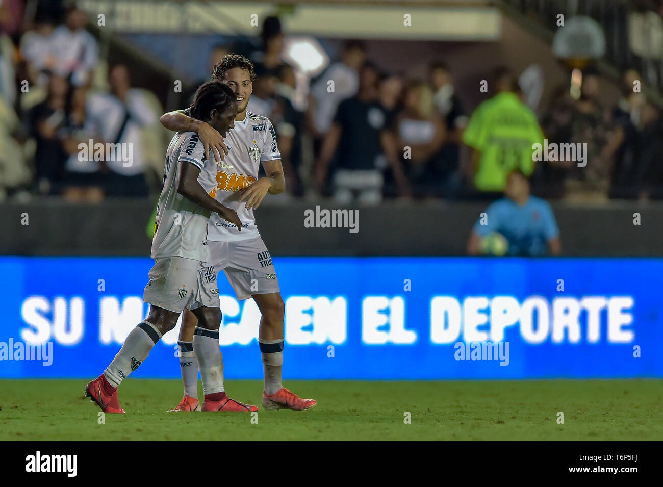 RJ - Rio de Janeiro - 01/05/2019 - un brasiliano 2019, Vasco x Atletico MG - Atletico-MG player celebra il suo obiettivo durante una partita contro il Vasco a Sao Januario stadium per il campionato brasiliano a 2019. Foto: Thiago Ribeiro / AGIF Foto Stock