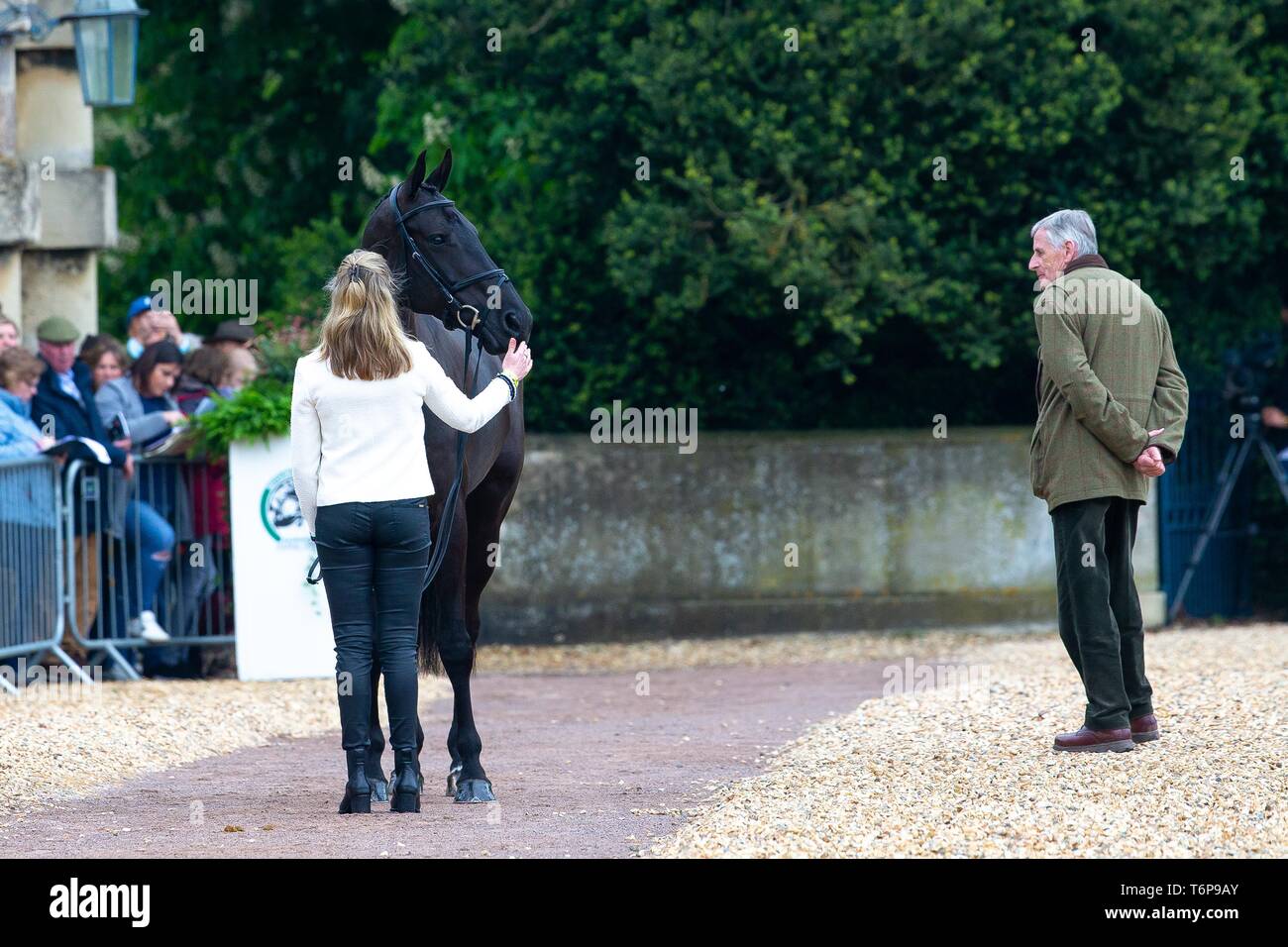 Badminton, Gloucestershire, UK. 02Maggio, 2019. Nicola Wilson. GBR. Bulana. Di trotto. Mitsubishi Motors Badminton Horse Trials. Rolex Grand Slam evento. Horse Trials. Eventing. Badminton. Gloucestershire. Regno Unito. GBR. {01}/{05}/{2019}. Credito: Sport In immagini/Alamy Live News Foto Stock