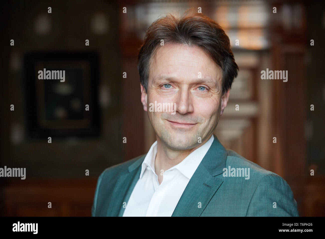 Amburgo, Germania. 02Maggio, 2019. Wolfgang Blau, Presidente Conde Nast International, prende parte alla Hamburger Mediendialog 2019 a Hamburg City Hall. Credito: Georg Wendt/dpa/Alamy Live News Foto Stock