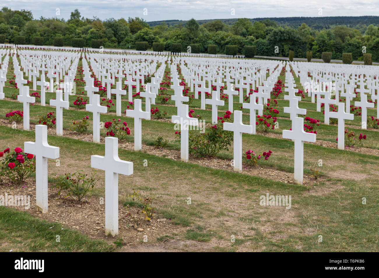 Prima Guerra Mondiale Memorial Cemetery a Verdun, Francia Foto Stock