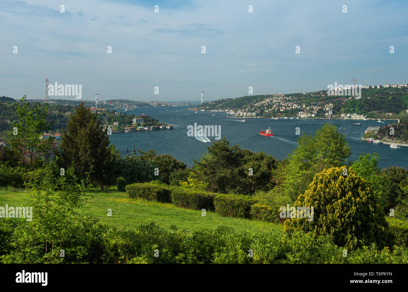 Vista sul Bosforo - Istanbul Foto Stock