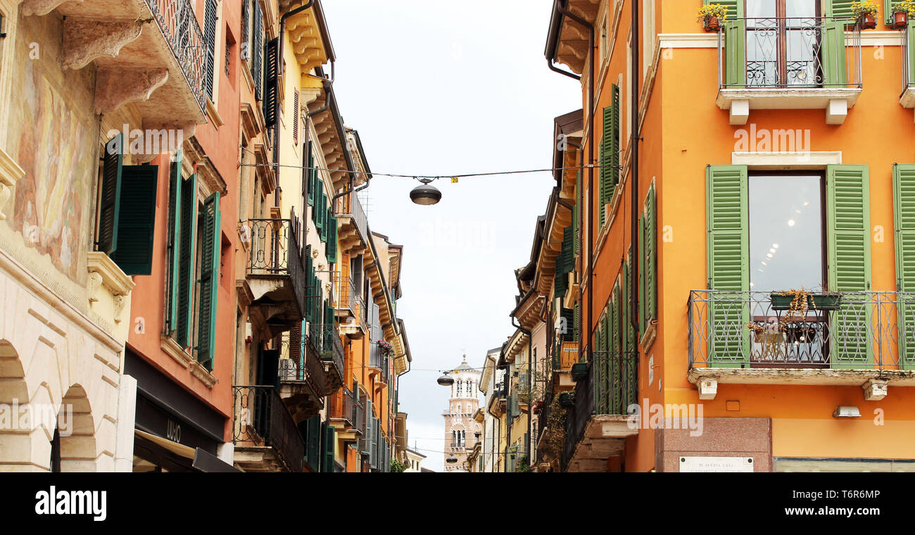 Verona street Foto Stock