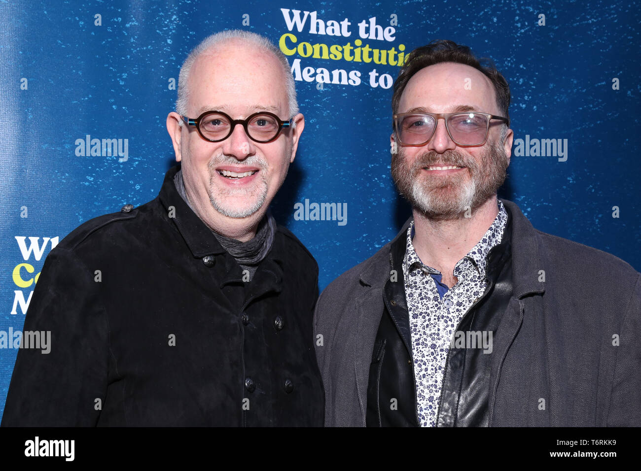 Serata di Apertura per quello che la Costituzione per me significa a Helen Hayes Theatre - Arrivi. Dotato di: Doug Wright, David Clemente dove: New York New York, Stati Uniti quando: 31 Mar 2019 Credit: Giuseppe Marzullo/WENN.com Foto Stock