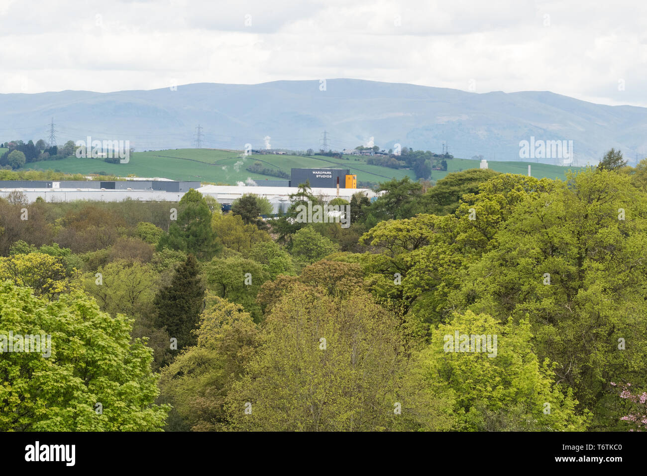 Wardpark studi cinematografici e televisivi - utilizzato per film Outlander serie tv - Cumbernauld, Scotland, Regno Unito Foto Stock