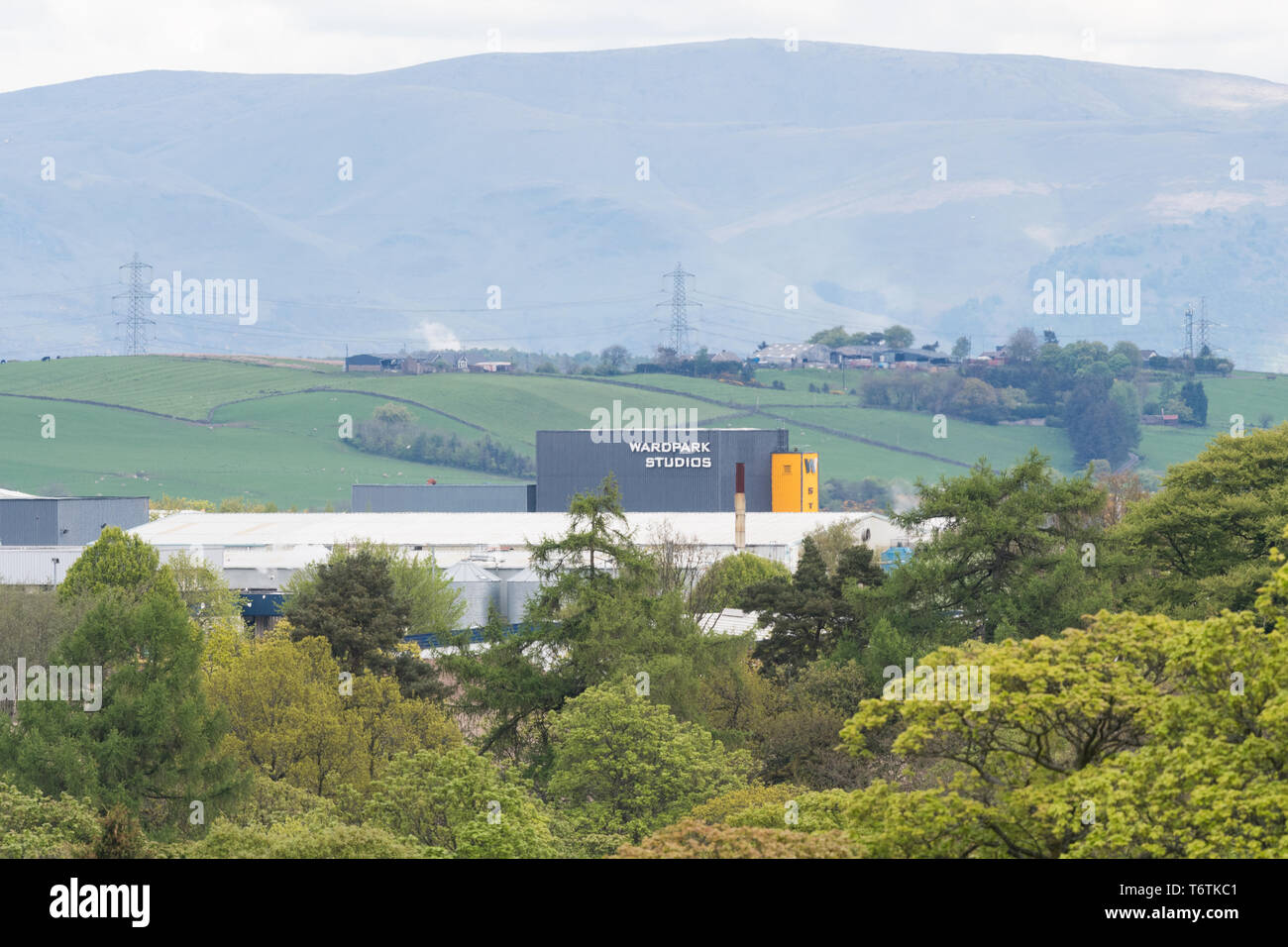 Wardpark Film and Television Studios - usato per filmare la serie tv Outlander - Cumbernauld, North Lanarkshire, Scozia, Regno Unito Foto Stock