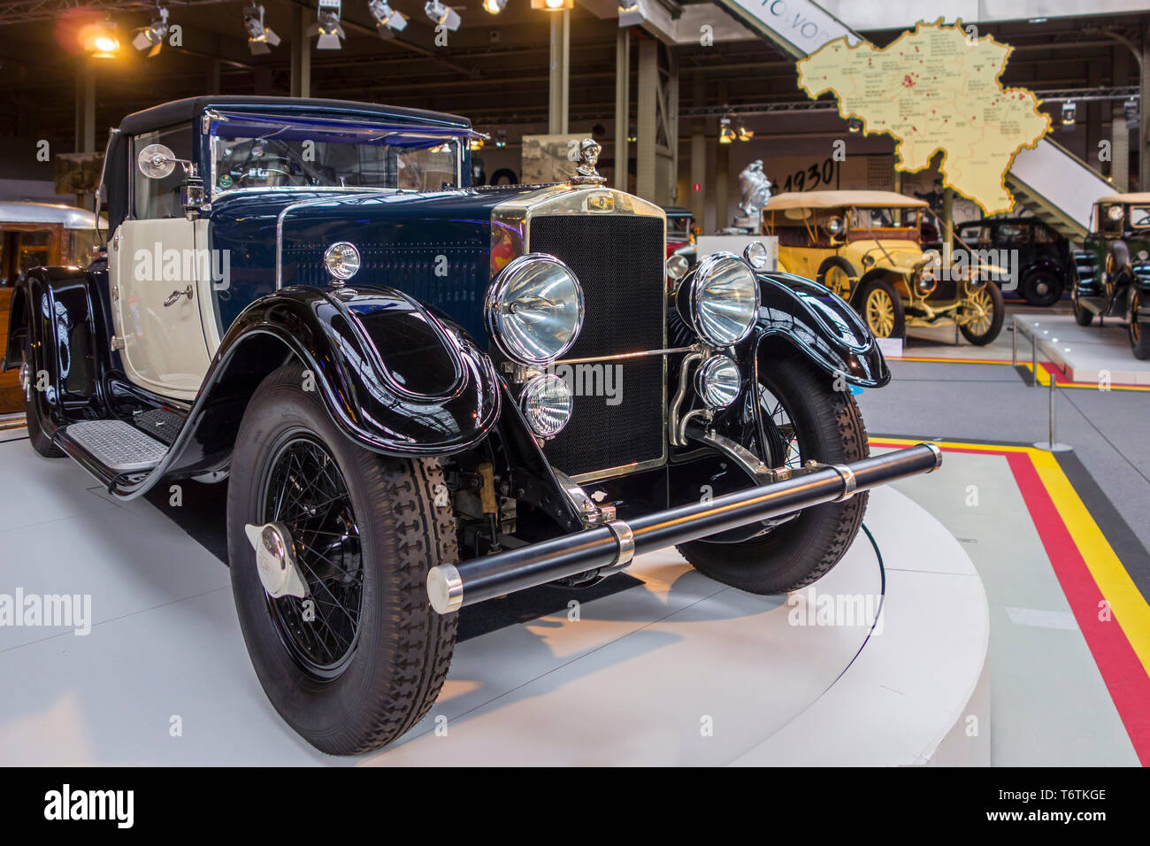 1927 Excelsior Albert I Sport / Excelsior Albert 1er Cabriolet Snutsel a Autoworld, classic automobile museum a Bruxelles, in Belgio Foto Stock