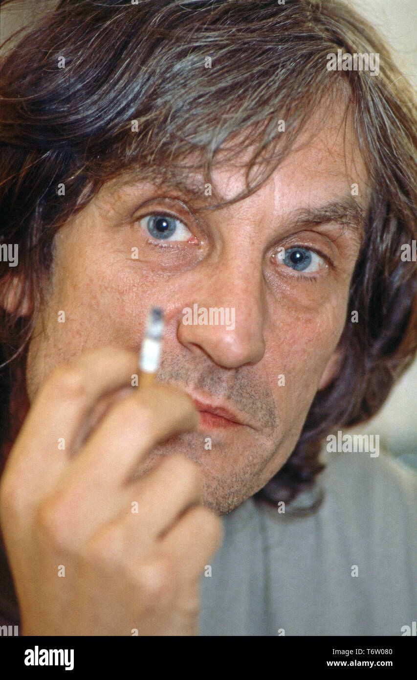 Andrew Birkin, britischer direttore cinematografico und Drehbuchautor, Deutschland 1989. British sceneggiatore e regista cinematografica Andrew Birkin, Germania 1989. Foto Stock