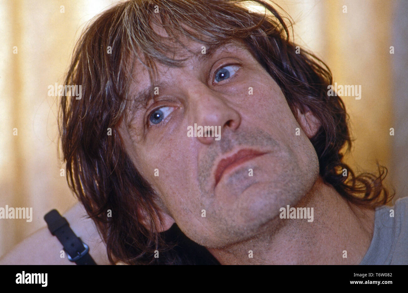 Andrew Birkin, britischer direttore cinematografico und Drehbuchautor, Deutschland 1989. British sceneggiatore e regista cinematografica Andrew Birkin, Germania 1989. Foto Stock