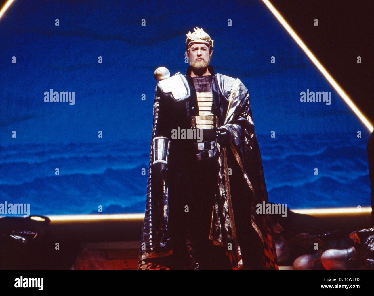 Julius Cäsar, aka Giulio Cesare, Oper von Georg Friedrich Händel in einer Aufführung im Theater an der Wien, Österreich 1985, Mitwirkende: Benjamin Luxon Foto Stock