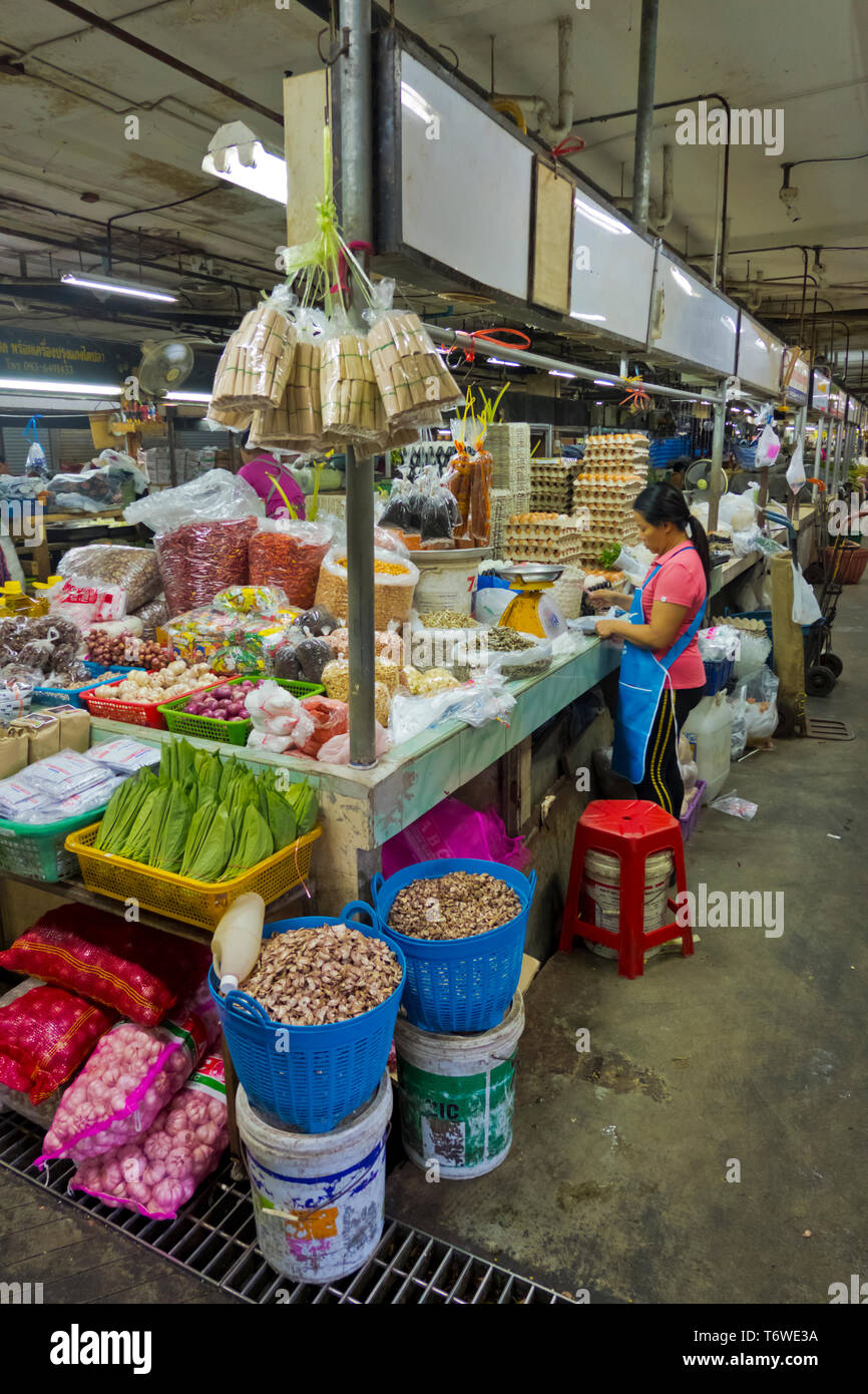 Mercato Centrale, Ranong Road, Città di Phuket, Tailandia Foto Stock