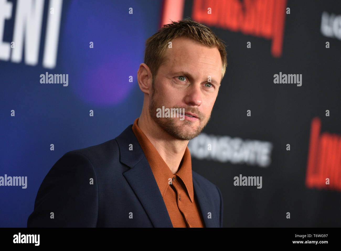 Alexander Skarsgard assiste la premiere del 'Colpo lungo' a AMC Lincoln Square Theatre on April 30, 2019 in New York City. Foto Stock