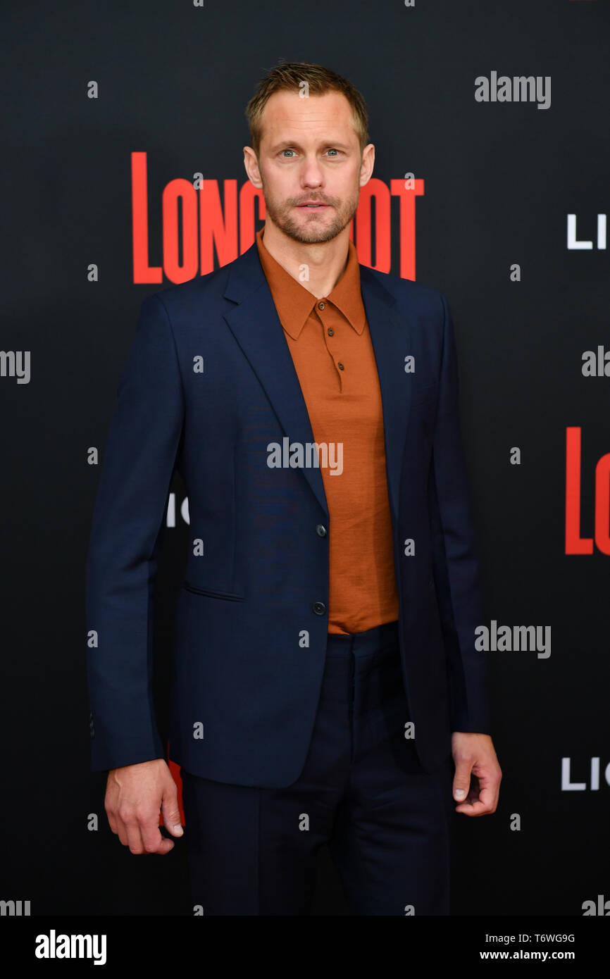 Alexander Skarsgard assiste la premiere del 'Colpo lungo' a AMC Lincoln Square Theatre on April 30, 2019 in New York City. Foto Stock