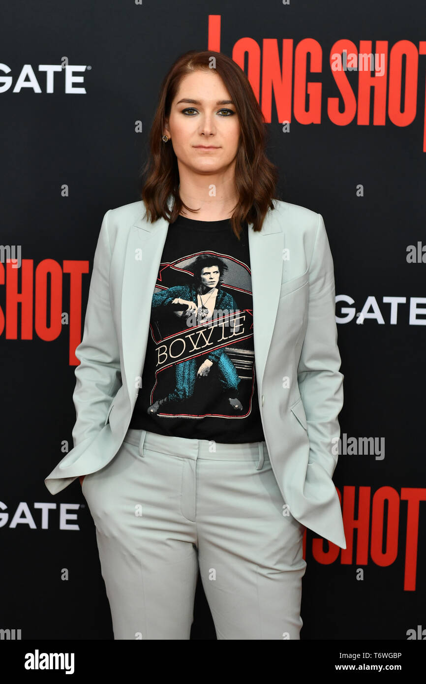 Liz Hannah assiste la premiere del 'Colpo lungo' a AMC Lincoln Square Theatre on April 30, 2019 in New York City. Foto Stock