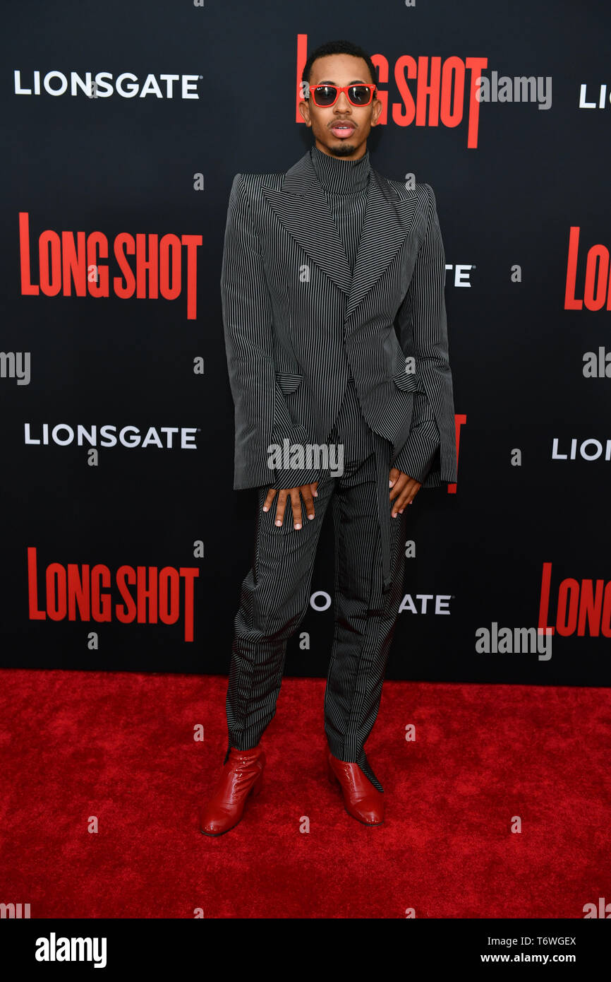 Kalen Allen assiste la premiere del 'Colpo lungo' a AMC Lincoln Square Theatre on April 30, 2019 in New York City. Foto Stock