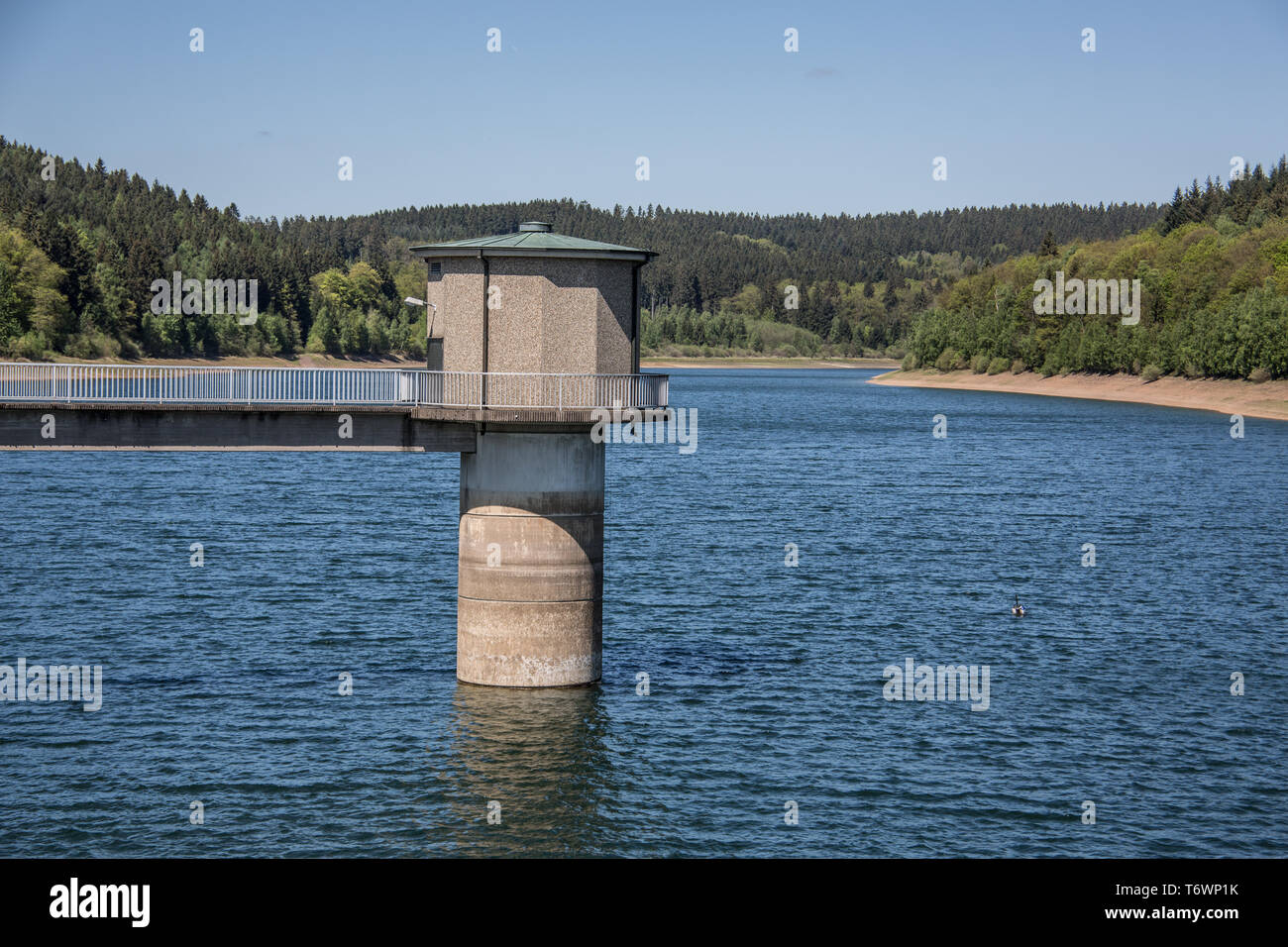 Breitenbach dam punto di ritiro Foto Stock