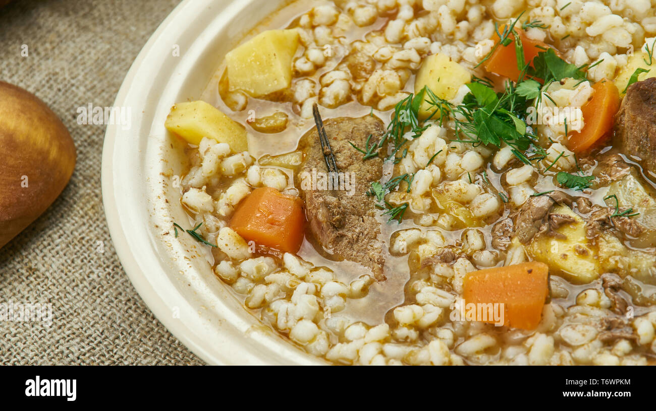 Brodo di Scotch Foto Stock