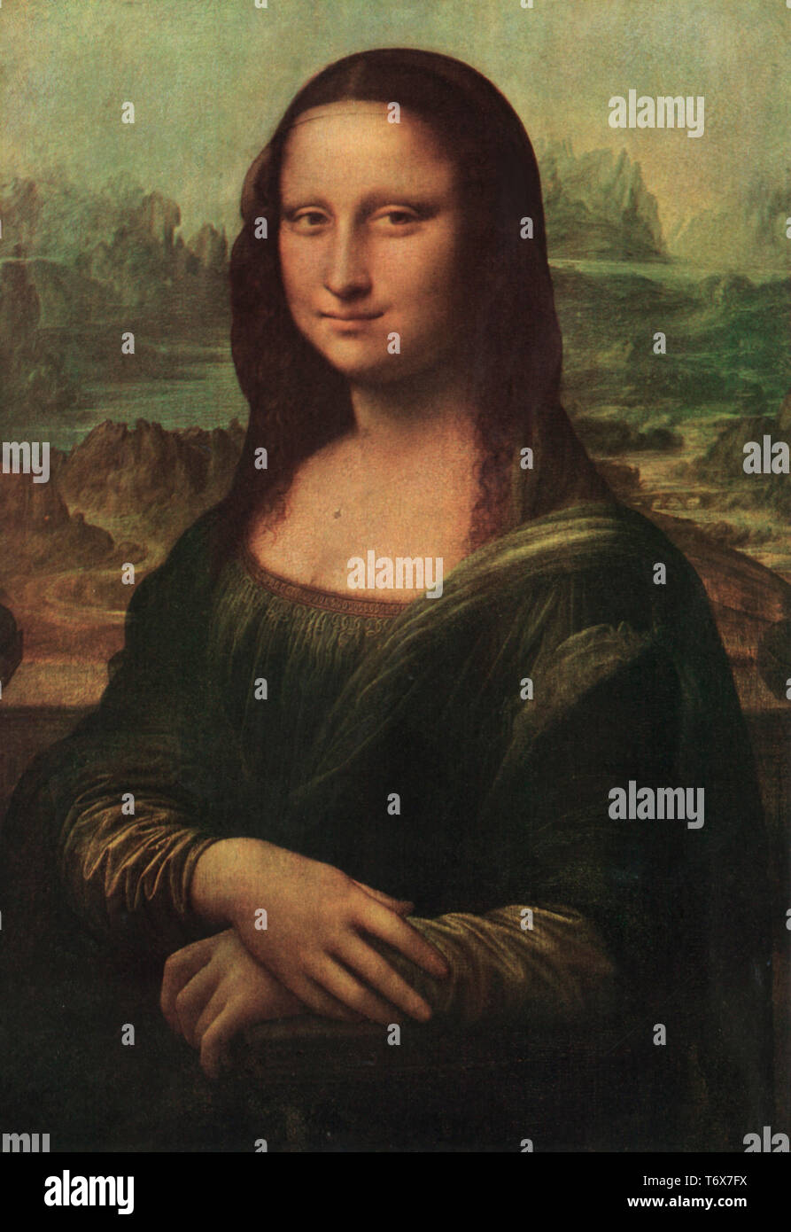 'Mona Lisa (la Gioconda), c1503. Di Leonardo da Vinci (1452-1519). Foto Stock